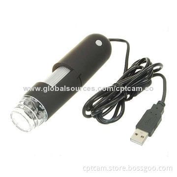 20 to 400x, 1.3MP Pocket Electronic Digital USB Microscope with 8 LEDs